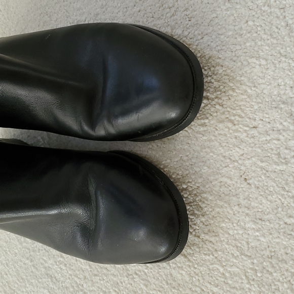 L.K. BENNETT 'Denise' Black Leather Riding Boots Size 38.5 EUR - Picture 11 of 13